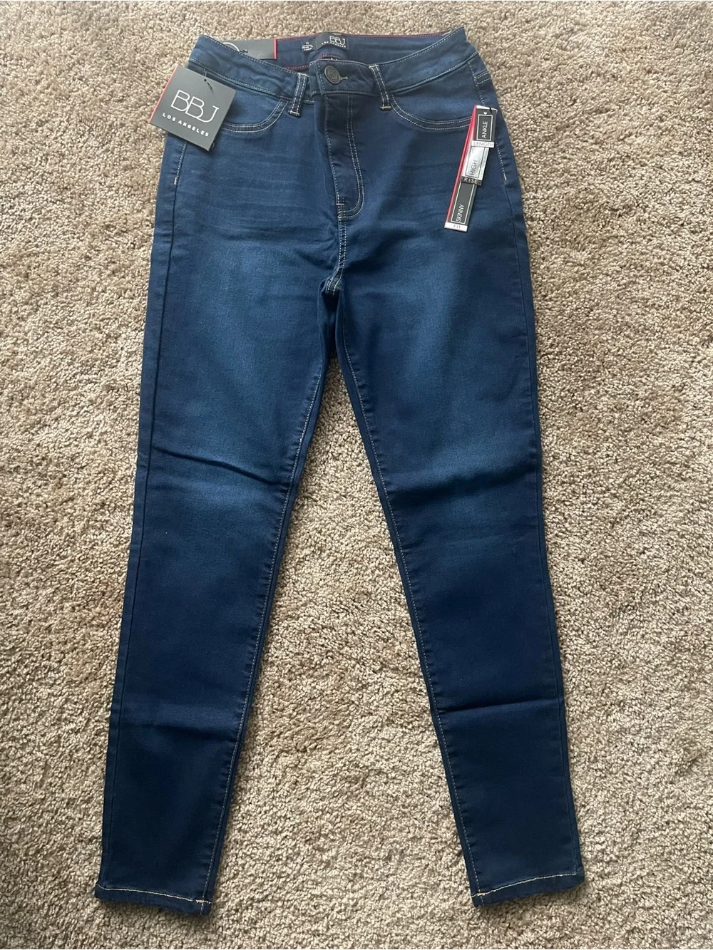 NWT BBJ Boom Boom Jeans High Rise Skinny Ankle Dark Wash Size 11